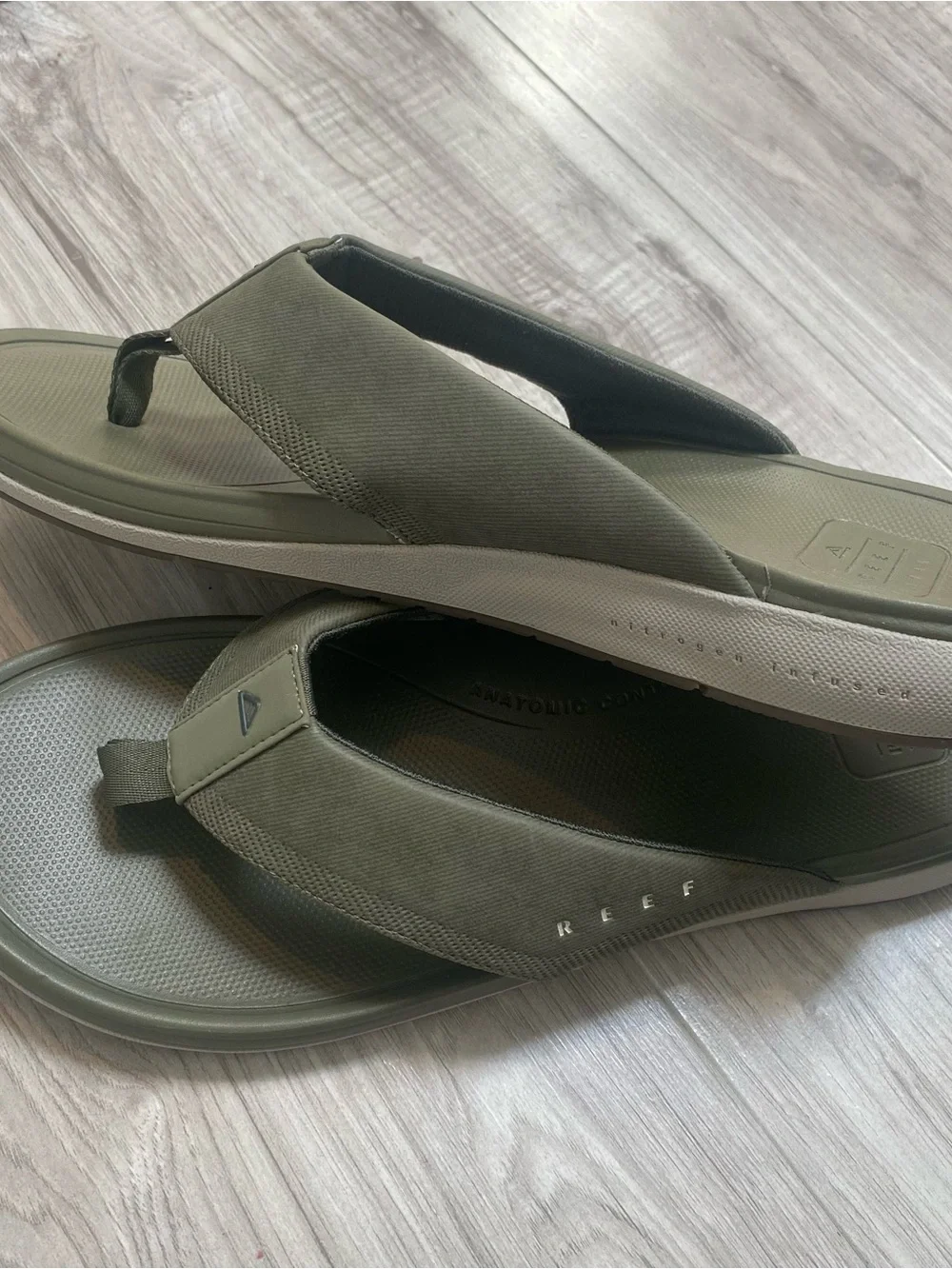 Reef Men's Cushion Norte Olive Green Strap Flip Flop